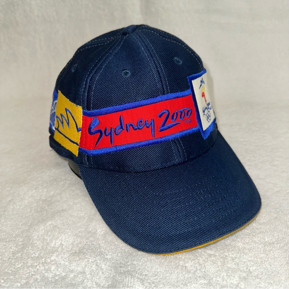 Vintage Sydney 2000 Olympics Hat Millennium Collection Navy Blue ISC
